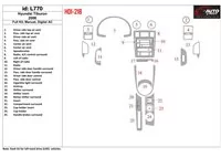 Hyundai Tiburon 2006-2006 Kompletná sada, Manuálna prevodovka, Automatická súprava AC interiéru BD Dash Trim Kit - 1 Hyundai Tiburon 2006-2006 Kompletná sada, Manuálna prevodovka, Automatická súprava AC interiéru BD Dash Trim Kit - 1