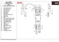 Hyundai Tiburon 2006-2006 kompletná sada, manuálna prevodovka, manuálna prevodovka AC interiér BD Dash Trim Kit - 1 Hyundai Tiburon 2006-2006 kompletná sada, manuálna prevodovka, manuálna prevodovka AC interiér BD Dash Trim Kit - 1