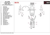 Hyundai Tiburon 2007-2008 Kompletná sada, Automatická prevodovka, Automatická súprava klimatizácie interiéru BD Dash Trim Kit - Hyundai Tiburon 2007-2008 Kompletná sada, Automatická prevodovka, Automatická súprava klimatizácie interiéru BD Dash Trim Kit -