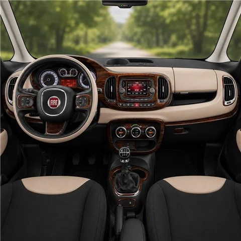 Fiat 500L 2012-2018 3D dekor palubnej dosky, 39 dielov