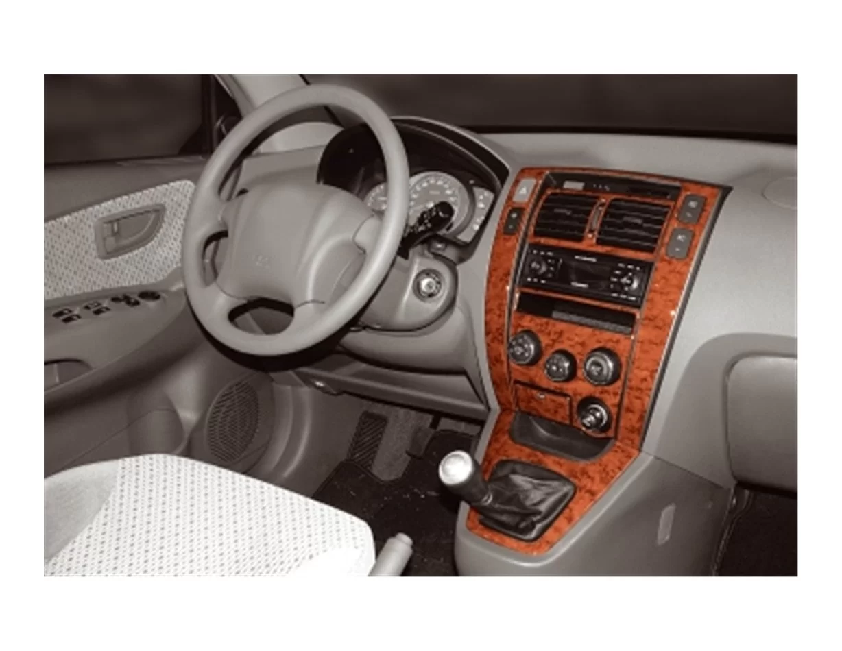 Hyundai Tucson 09.04-01.10 3D súprava obloženia palubnej dosky interiéru 9-dielna súprava obloženia palubnej dosky - 1