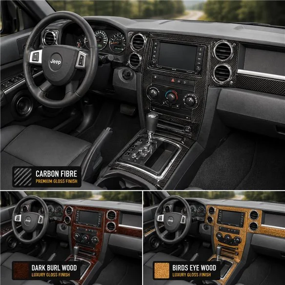 Jeep Commander od 2008 Basic Universal 3D sada dekorov interiéru palubnej dosky základná sada / podľa produktového nákresu