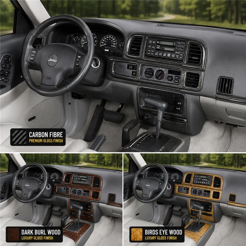Chrysler Grand Cherokee 1992–1996 3D sada dekorov interiéru palubnej dosky 9-dielna