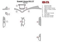Hyundai Veloster 2012-UP Kompletná súprava interiéru BD Dash Trim Kit - 1 Hyundai Veloster 2012-UP Kompletná súprava interiéru BD Dash Trim Kit - 1