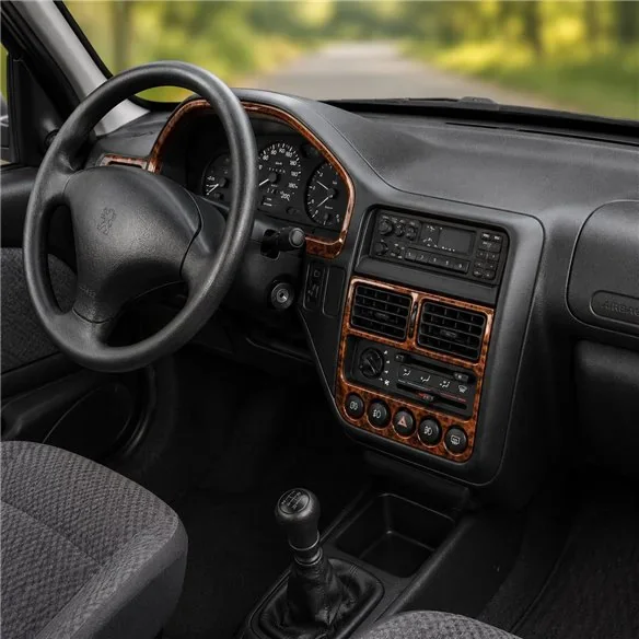Peugeot 106 1991-1996 3D dekor palubnej dosky, 12 dielov