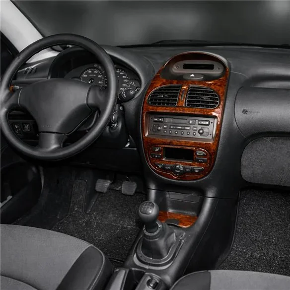 Peugeot 206 1998-2001 3D dekor palubnej dosky, 8 dielov