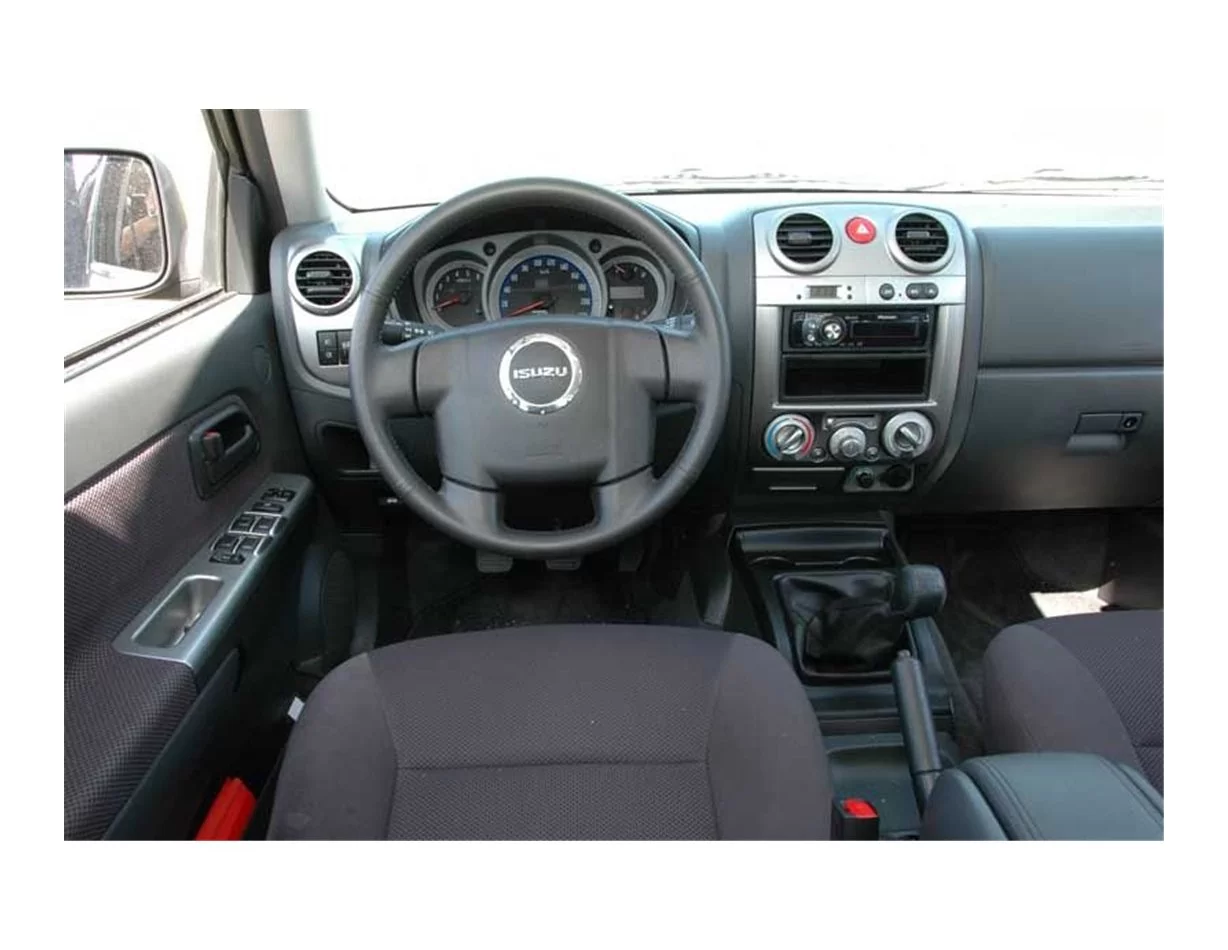 Isuzu D-Max 4X2-4X4 01.07-12.12 Súprava obloženia palubnej dosky 3D interiéru Dekorácia palubnej dosky 19 dielov - 1