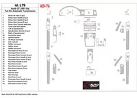 Kompletná sada Audi Q7 2007-UP, automatická prevodovka, hliníkový OEM interiér BD Dash Trim Kit - 1