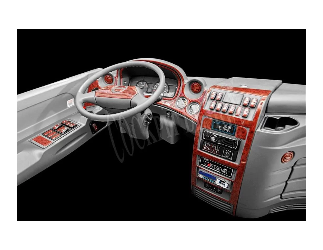 Isuzu Novo L?x 01.2012 Súprava obloženia palubnej dosky 3D interiéru Dekorácia palubnej dosky 36 dielov - 1