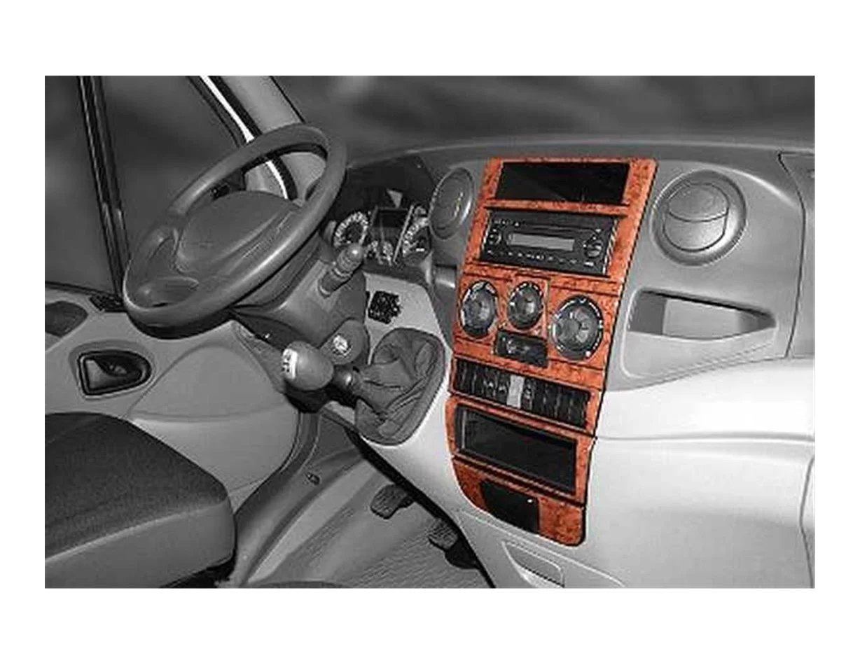 Iveco Daily 01.2007 Súprava obloženia palubnej dosky 3D interiéru Dekorácia palubnej dosky 7 dielov - 1