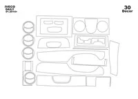Iveco Daily 2010-2014 Súprava 3D obloženia palubnej dosky interiéru Dekorácia palubnej dosky 30 dielov - 2 Iveco Daily 2010-2014 Súprava 3D obloženia palubnej dosky interiéru Dekorácia palubnej dosky 30 dielov - 2