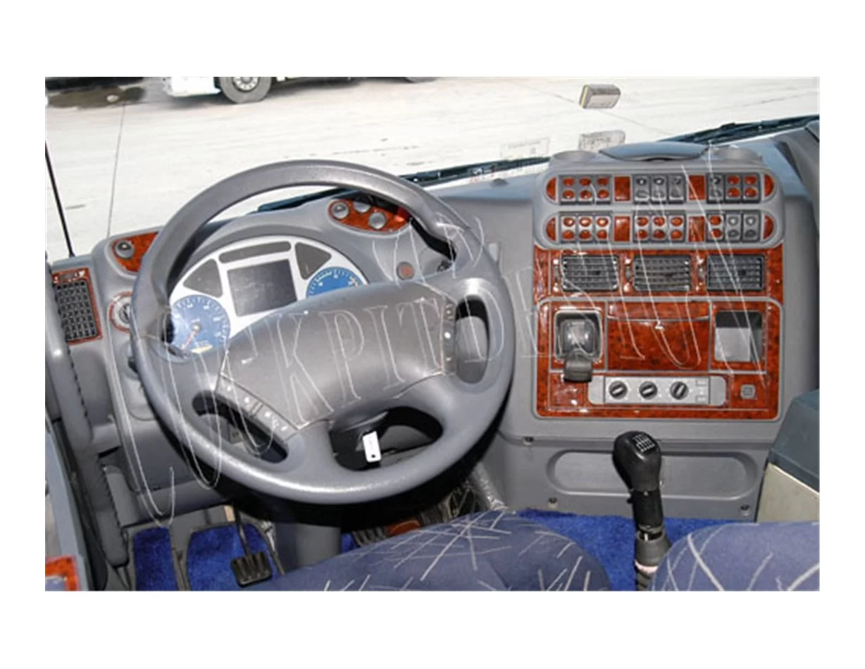 Iveco Stralis 06.02-01.07 Súprava 3D obloženia palubnej dosky interiéru Dekor 73 dielov - 1