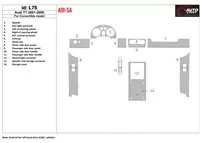 Audi TT 2001-2006 Skladacia strecha-Cabrio, sada 14 dielov Interiér BD Dash Trim Kit - 1 Audi TT 2001-2006 Skladacia strecha-Cabrio, sada 14 dielov Interiér BD Dash Trim Kit - 1