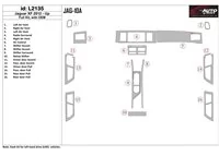 Kompletná sada Jaguar XF 2009-UP s OEM súpravou obloženia interiéru BD Dash - 1 Kompletná sada Jaguar XF 2009-UP s OEM súpravou obloženia interiéru BD Dash - 1