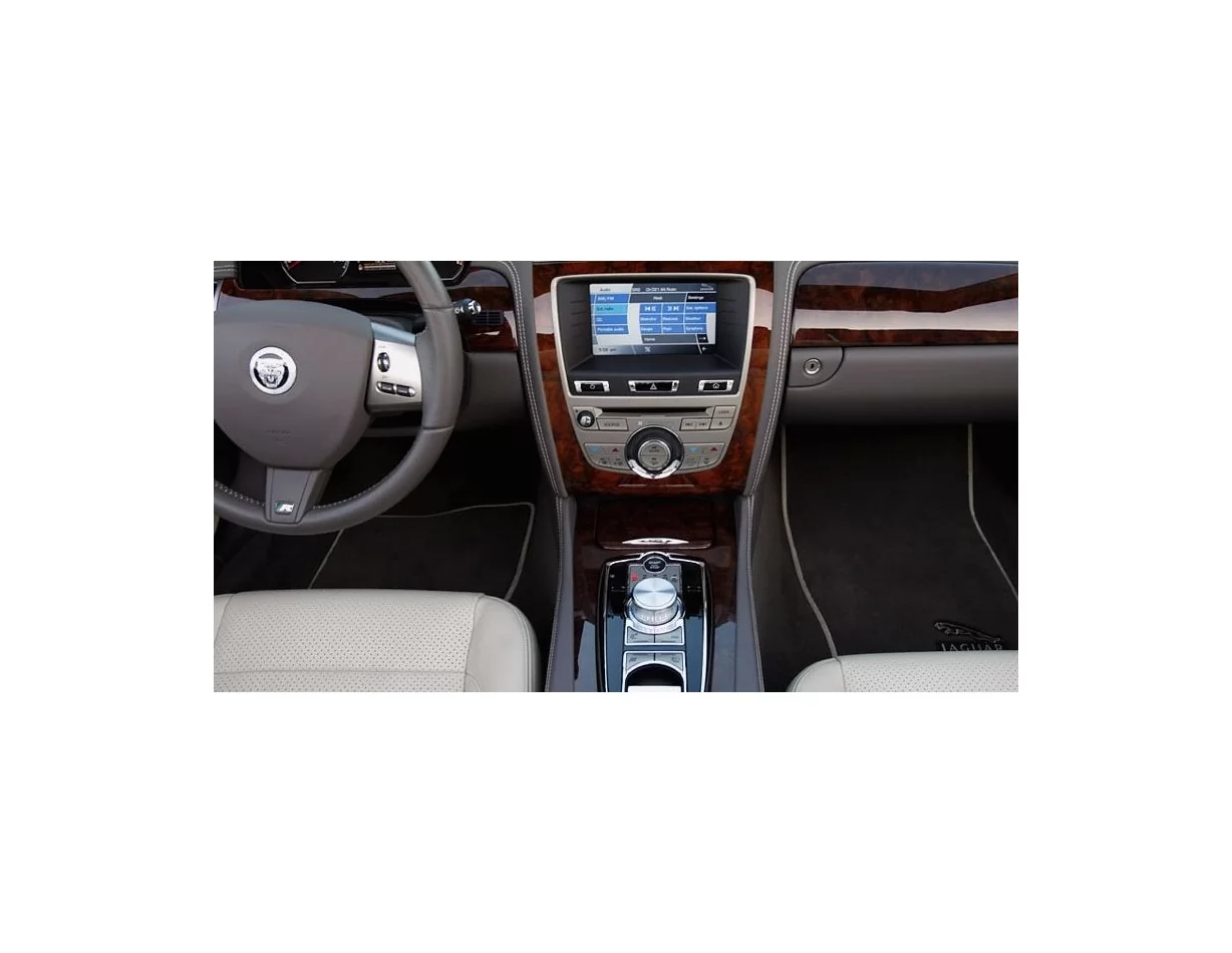 Jaguar XK 2007-2009 Kompletná súprava obloženia palubnej dosky interiéru 36 dielov - 1