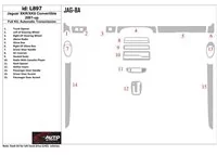 Kompletná sada Jaguar XKR/XK8 2001-UP, súprava obloženia interiéru automatickej prevodovky BD - 1