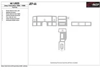 Jeep Cherokee 1984-1996 Kompletná súprava interiéru BD Dash Trim Kit - 1