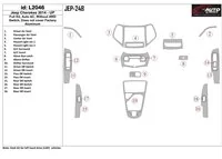 Kompletná sada Jeep Cherokee 2014-UP, Bez spínača 4WD Interiér BD Dash Trim Kit - 1 Kompletná sada Jeep Cherokee 2014-UP, Bez spínača 4WD Interiér BD Dash Trim Kit - 1