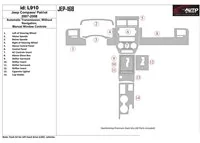 Jeep Compass 2007-2008 Automatická prevodovka, bez NAVI, manuálna prevodovka Ovládanie okien Interiér BD Dash Trim Kit - 1 Jeep Compass 2007-2008 Automatická prevodovka, bez NAVI, manuálna prevodovka Ovládanie okien Interiér BD Dash Trim Kit - 1