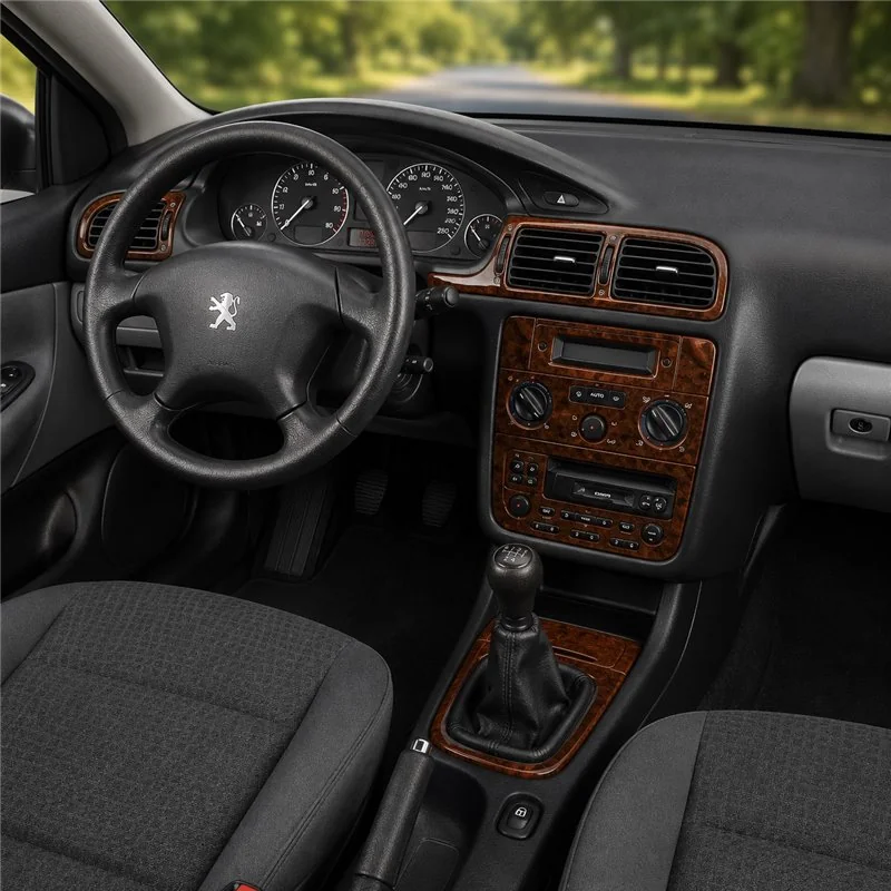 Peugeot 406 1999-2005 3D dekor palubnej dosky, 13 dielov