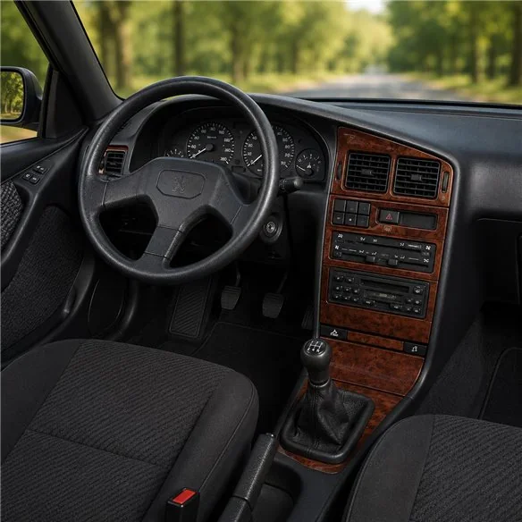 Peugeot 405 1992-1995 3D dekor palubnej dosky, 9 dielov