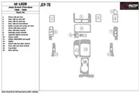 Základná sada Jeep Grand Cherokee 1996-1998, sada 19 dielov Interiér BD Dash Trim Kit - 1 Základná sada Jeep Grand Cherokee 1996-1998, sada 19 dielov Interiér BD Dash Trim Kit - 1