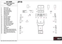 Jeep Grand Cherokee 1999-2002 Základná súprava interiéru BD Dash Trim Kit - 1 Jeep Grand Cherokee 1999-2002 Základná súprava interiéru BD Dash Trim Kit - 1