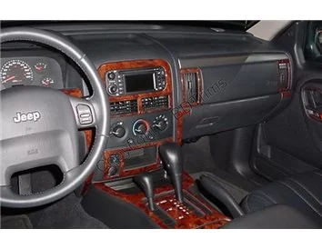 Jeep Grand Cherokee 1999-2002 Kompletná súprava interiéru BD Dash Trim Kit - 1