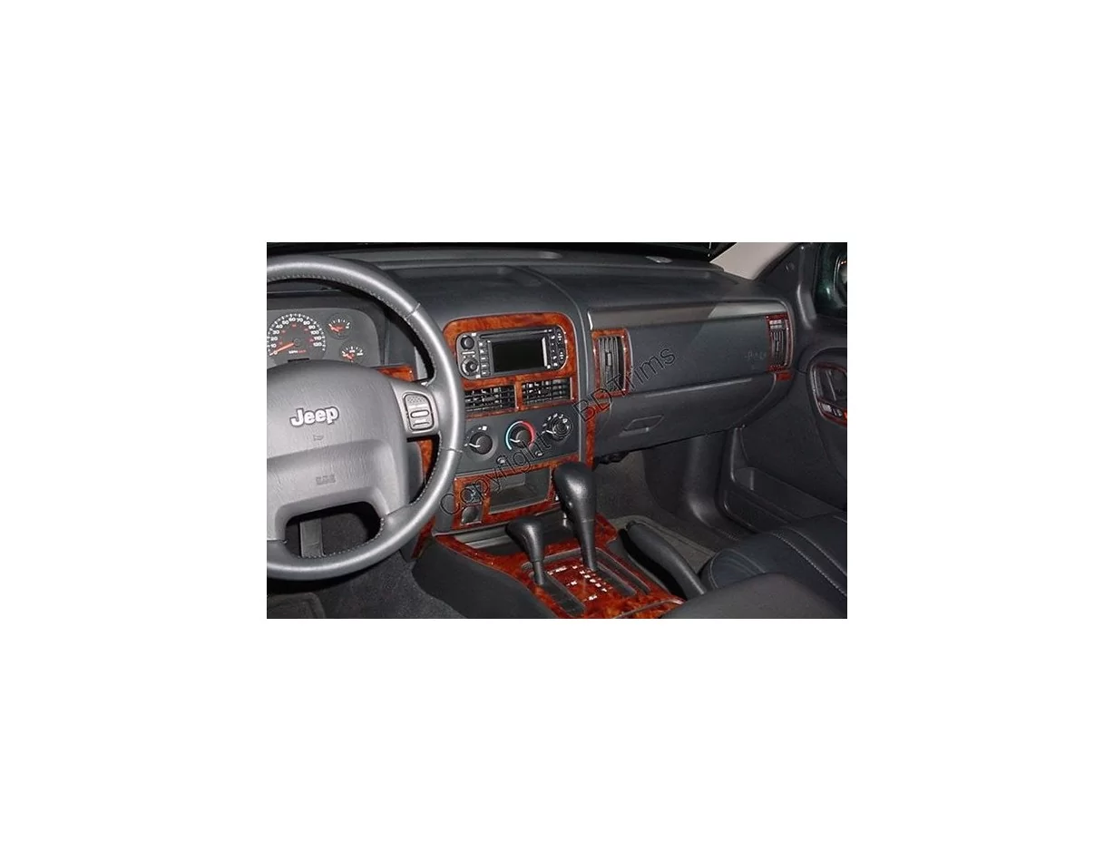 Jeep Grand Cherokee 1999-2002 Kompletná súprava interiéru BD Dash Trim Kit - 1