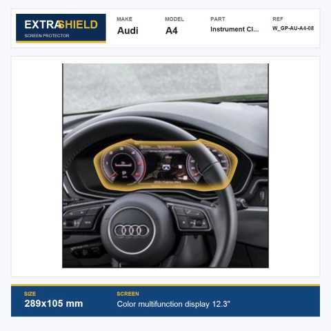 Audi A4 Instrument Cluster ExtraShield Screen Protector