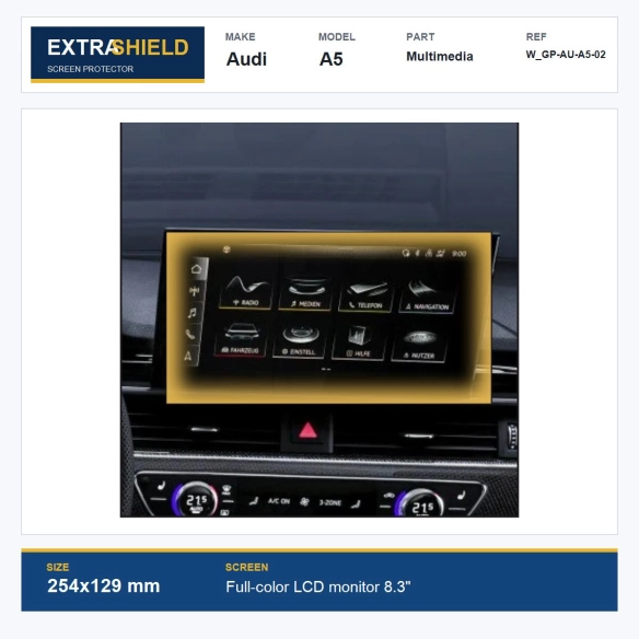 Audi A5 Multimedia ExtraShield Screen Protector