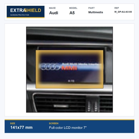 Audi A5 Multimedia ExtraShield Screen Protector