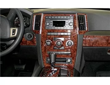 Jeep Grand Cherokee 2008-2010 Kompletná univerzálna súprava interiéru BD Dash Trim Kit - 1
