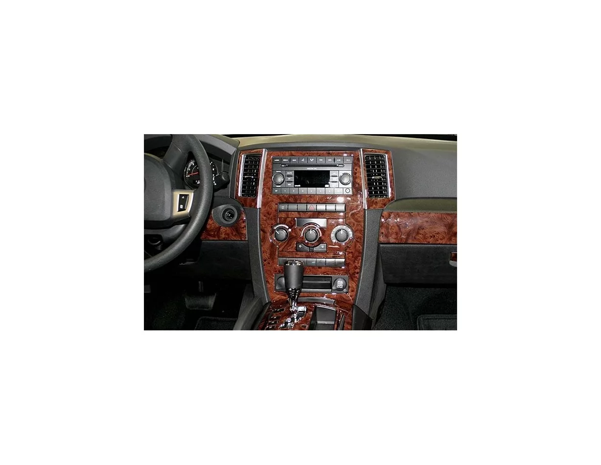 Jeep Grand Cherokee 2008-2010 Kompletná univerzálna súprava interiéru BD Dash Trim Kit - 1