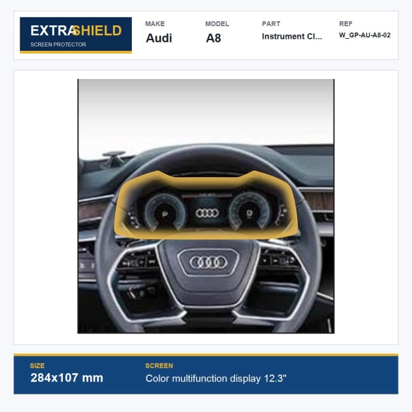 Audi A8 Instrument Cluster ExtraShield Screen Protector