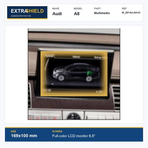 Audi A8 Multimedia ExtraShield Screen Protector