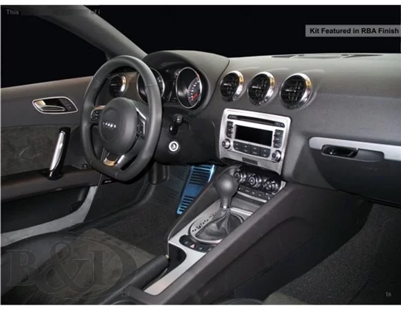 Audi TT 2007-2014 Kompletná sada, bez NAVI Interiér BD Dash Trim Kit - 1