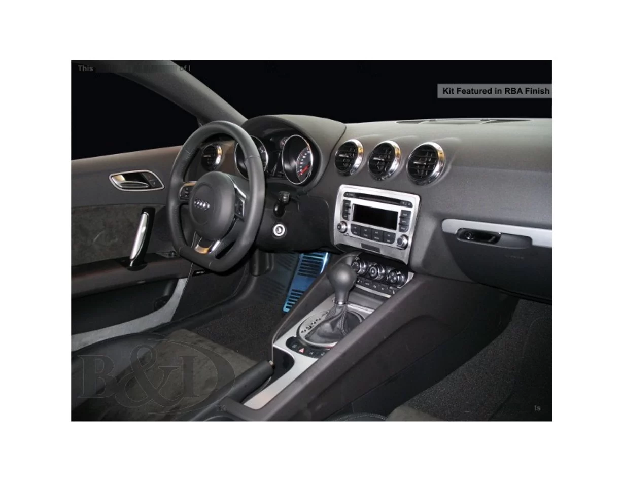 Audi TT 2007-2014 Kompletná sada, bez NAVI Interiér BD Dash Trim Kit - 1