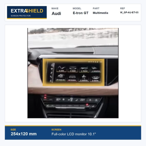 Audi E-tron GT Multimedia ExtraShield Screen Protector