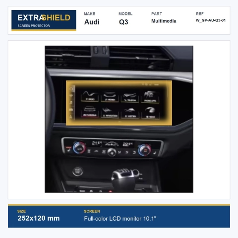 Audi Q3 Multimedia ExtraShield Screen Protector