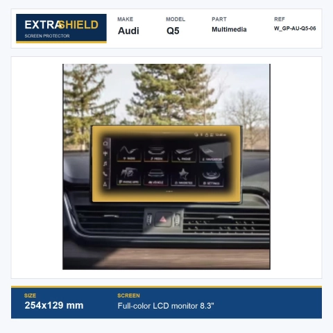 Audi Q5 Multimedia ExtraShield Screen Protector