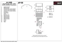 Kompletná sada Jeep Wrangler 2007-2010, súprava vnútornej výbavy automatickej prevodovky BD Dash - 1 Kompletná sada Jeep Wrangler 2007-2010, súprava vnútornej výbavy automatickej prevodovky BD Dash - 1
