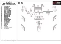Jeep Wrangler 2011-UP Automatická prevodovka interiéru BD Dash Trim Kit - 1 Jeep Wrangler 2011-UP Automatická prevodovka interiéru BD Dash Trim Kit - 1