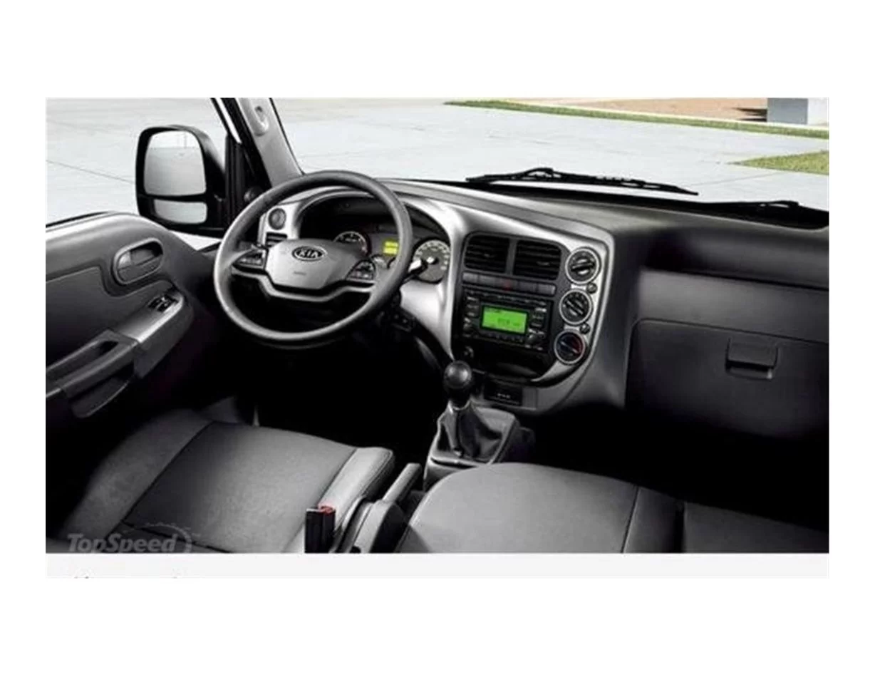 Kia Bongo 05.2009 Súprava obloženia palubnej dosky 3D interiéru Dekorácia palubnej dosky 7 dielov - 1