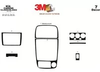 Kia Carens 10.00-06.02 3D súprava obloženia palubnej dosky interiéru 7-dielna súprava obloženia palubnej dosky - 2