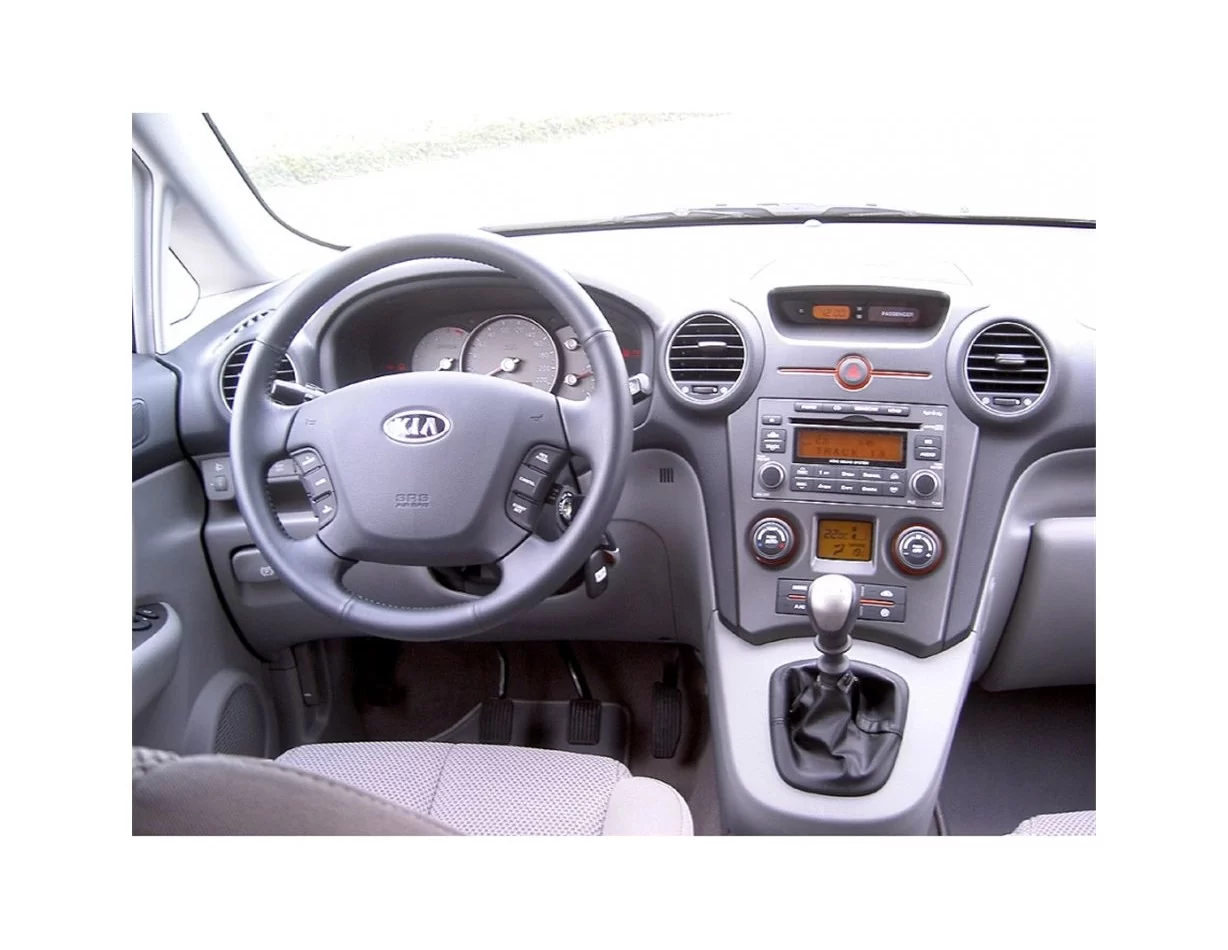 Kia Carens 11.2006 3D súprava obloženia palubnej dosky interiéru 3-dielna súprava obloženia palubnej dosky - 1