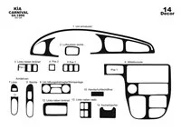 Kia Carnival 04.1999 Súprava obloženia palubnej dosky 3D interiéru Dekorácia palubnej dosky 14 dielov - 2 Kia Carnival 04.1999 Súprava obloženia palubnej dosky 3D interiéru Dekorácia palubnej dosky 14 dielov - 2