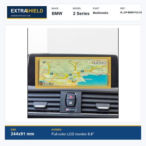 BMW 2 Series Multimedia ExtraShield Screen Protector