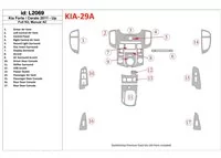 Kompletná sada KIA Cerato 2011-UP, Súprava klimatizácie interiéru BD Dash Trim Kit - 1