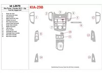 Kompletná súprava KIA Cerato 2011-UP, súprava klimatizácie interiéru BD Dash Trim Kit - 1